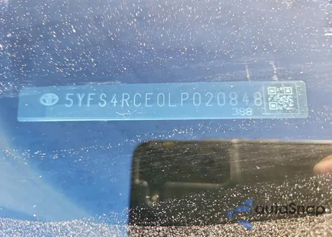 2020 Toyota Corolla Se из США, поврежденный, VIN 5YFS4RCE0LP020848